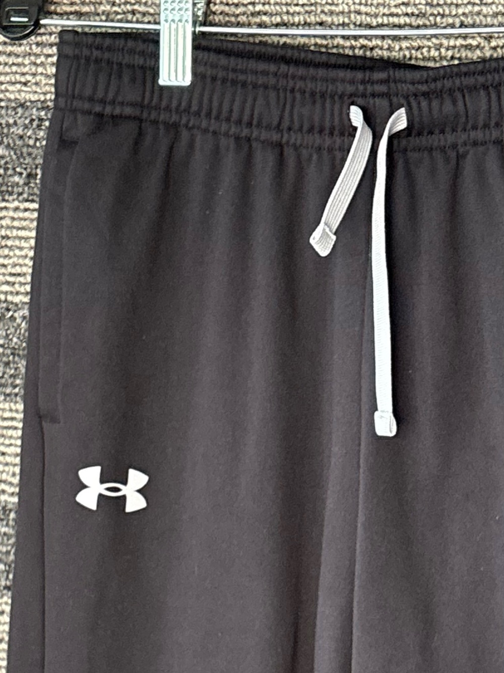 Under Armour Black Kids Track Sweat Pants Youth Large EUC - Picture 3 of 8